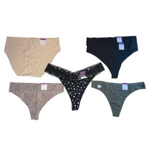 Alfani & INC Women’s Panties 6 pairs in 2 styles and 5 colors Size XXL